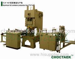 Disposable aluminium container making machine