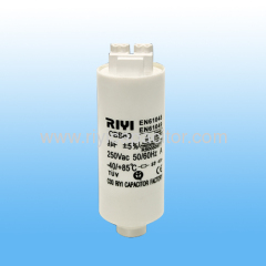 85℃ 9uf plastic push wire type with stud lamp capacitor