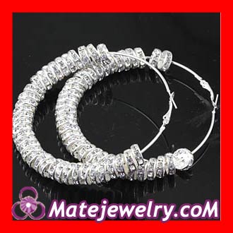 basketball wives Crystal hoop earrings