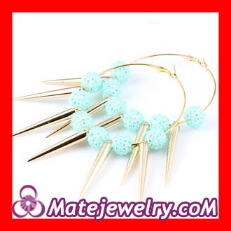 Hoop basketball wives spike earrings