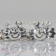 european sterling silver antique smiling crab beads wholesale