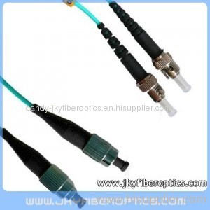 FC/PC to ST/PC Multimode OM3 10G Duplex Fiber Optic Patch Cord