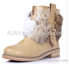 Winter leather boots