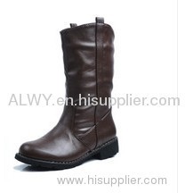 Winter leather boots