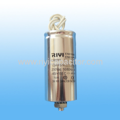 105℃ 12uf aluminun wire type with stud lamp capacitor