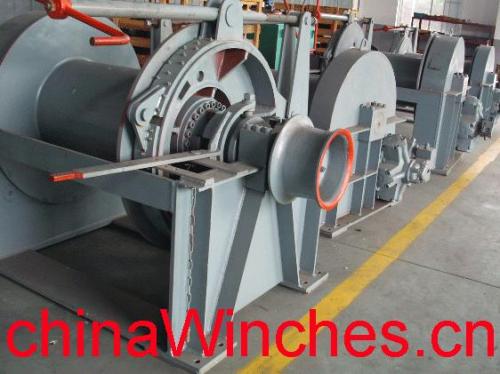 Water ethylene glycol mining winch or hydraulic anchor marine winch