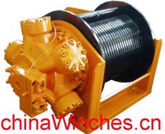 Hydvic supply the lebus grooved drum Free fall hydraulic winch