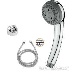 three functions aerated shower head with bathroom spray hose