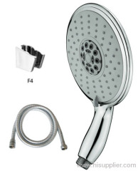Multi function big size shower head with S/S shower hose