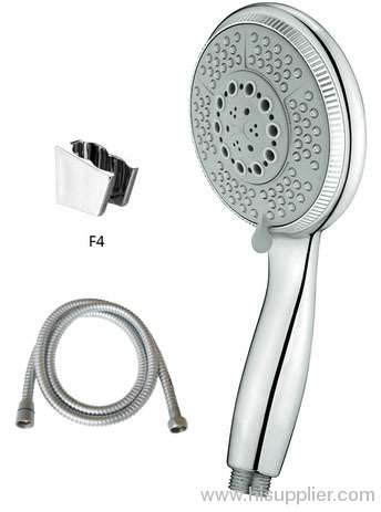 Adjustable 120mm high pressure shower head with shower hose