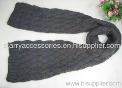 100% acrylic knitted winter scarf