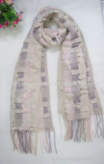 50% acrylic and 50% wool knitted winter scarf