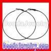 Cheap 70mm Basketball Wives Plain Black Hoop Earrings Wholesale