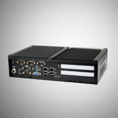 Wide temperature fanless embedded system With Atom D525 CPU IEC-622DV (6 COM, 2 PCI,VGA)