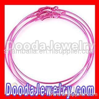 Pink Plain Hoop Earrings Wholesale