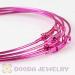 Pink Plain Hoop Earrings Wholesale