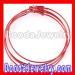 Red Plain Silver Hoop Earrings Wholesale