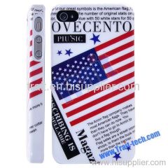 US American Flag Skin Cover Hard Case for iPhone 4 4S