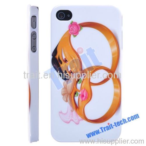 Two Rings Pattern Hard Case for iPhone 4/ iPhone 4S