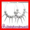 70mm Silver Basketball Wives Spike Hoop Earrings Wholesale