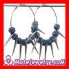 70mm Navy Blue Basketball Wives Spike Hoop Earrings Wholesale