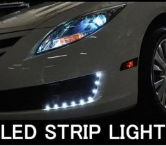 Xenon 2011 2012 2013 Hyundai Elantra Avante LED Day Lights DRLs Lights Headlights Headlamps Head lamps