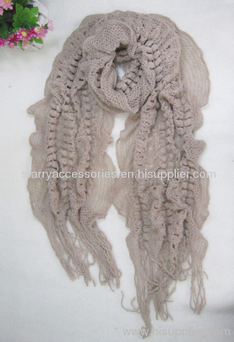 100% acrylic knitted scarf