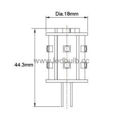 13SMD G4 led bulb