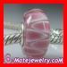 european pink glass beads