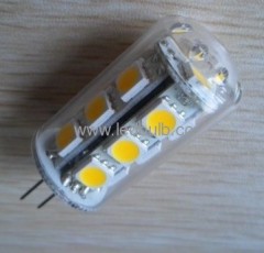 18smd 12v 360 degree G4 led bulb with cover