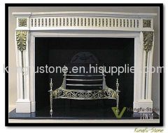 stone marble mantel fireplace