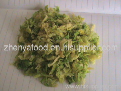 dehydrated cabbage flake/piece/slice/grain/granule/cube/particle 10*10mm 15*15mm20*20mm