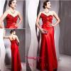 stunning strapless red beaded pencil fashion evening gowns