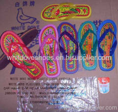 PVC slippers white dove 915A