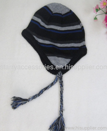 acrylic knitted winter scarf