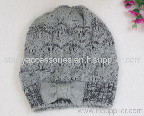 acrylic knitted winter hat