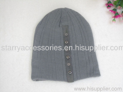 acrylic knitted winter hat