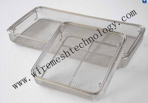 wire mesh instrument cleaning basket