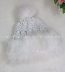 acrylic knitted winter hat