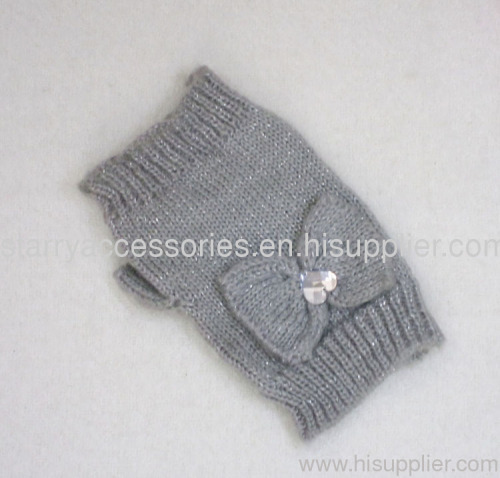 acrylic knitted winter gloves