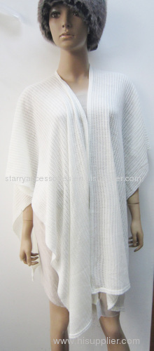 100% acrylic knitted shawl