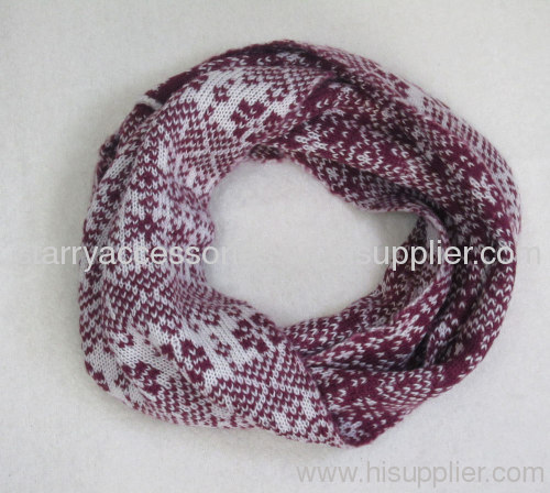 100% acrylic knitted winter snood