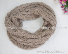 100% acrylic knitted winter snood