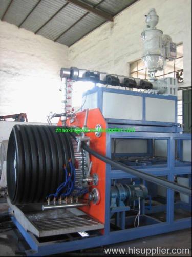 HDPE hollow wall winded pipe extrusion machine