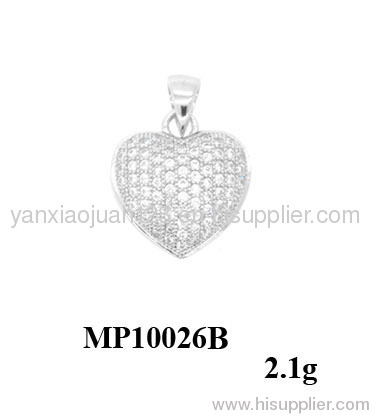 Heart Shape Silver Jewlery Zirconia Jewelry