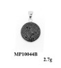 New Design Black Spinel Silver Pendant