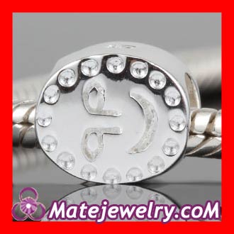 Sterling silver smile beads