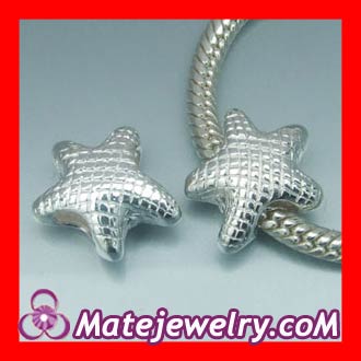 Sterling silver starfish bead charms