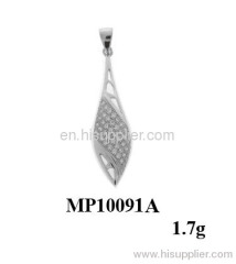 charming micro setting silver pendant