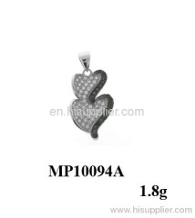 2012 new arrival charming micro setting silver pendant